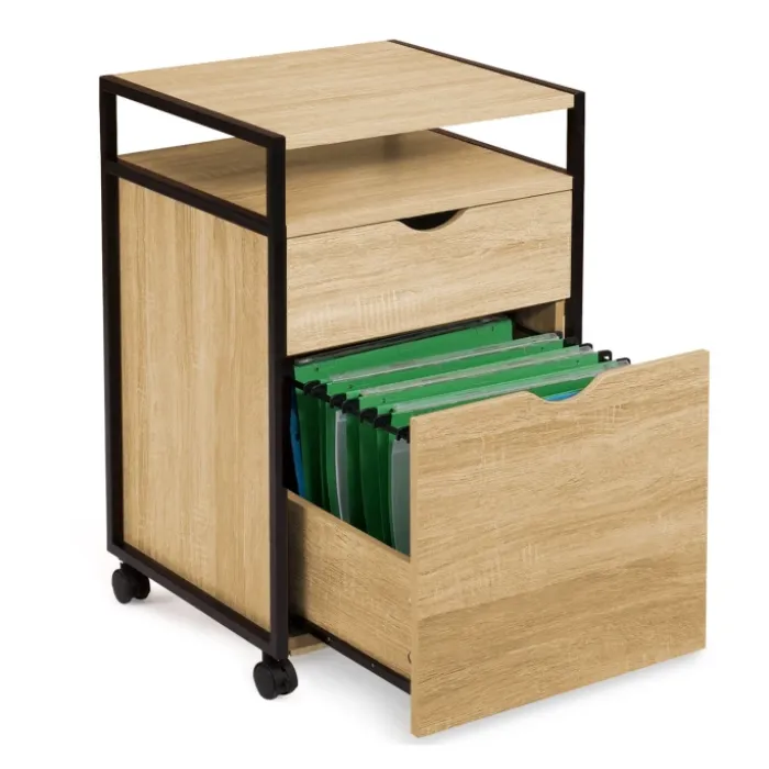 Caisson de bureau 2 tiroirs pour imprimante