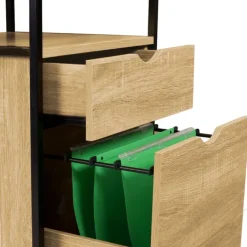 Caisson de bureau 2 tiroirs pour imprimante