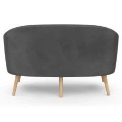 Canapé 2 places scandinave gris
