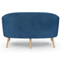 Canapé velours bleu