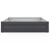 Carrés de potager 90 x 90 cm métalliques gris argentés : lot de 2