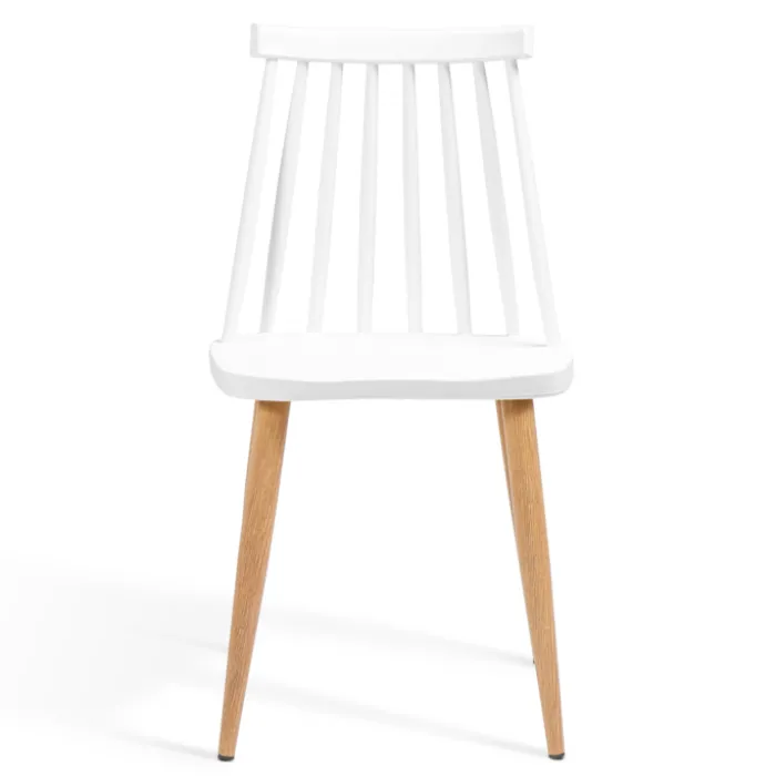 Chaises à barreaux blanches style scandinave
