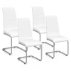 Chaises blanches design pour salle à manger MIA