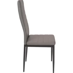 Chaises de salle à manger grises ROMANE