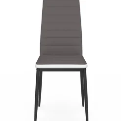 Chaises de salle à manger grises et blanches ROMANE