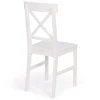 Chaises en bois blanc lot de 4