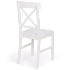 Chaises en bois blanc lot de 4