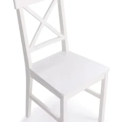 Chaises en bois blanc lot de 4