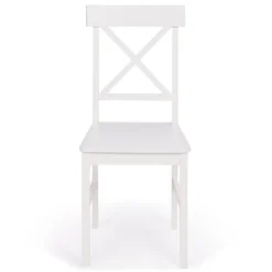 Chaises en bois blanc lot de 4