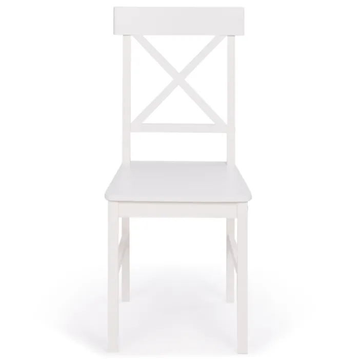 Chaises en bois blanc lot de 4