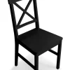 Chaises en bois noir lot de 4