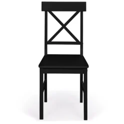 Chaises en bois noir lot de 4