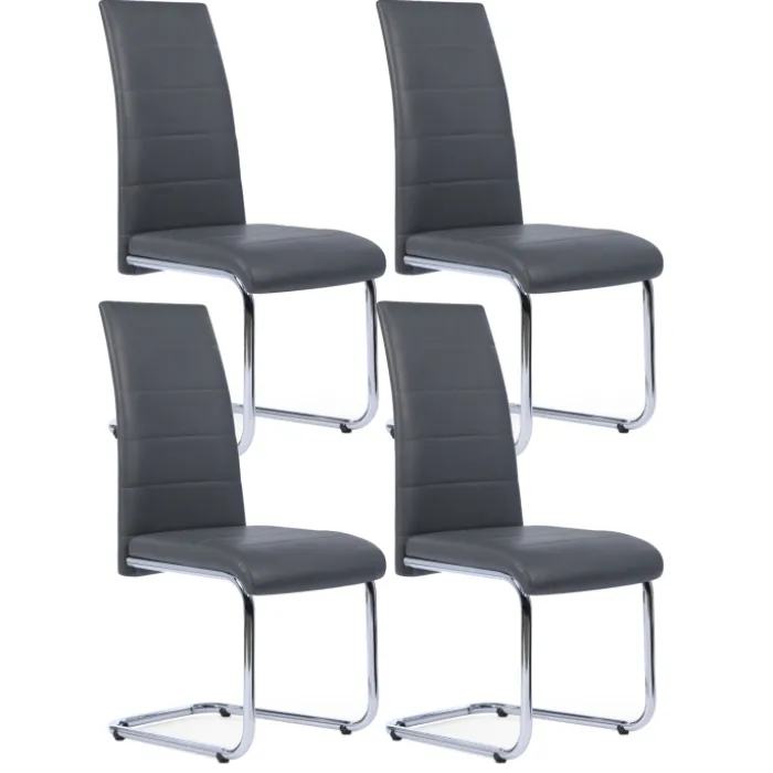 Chaises grises design pour salle à manger MIA