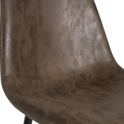 Chaises marron vintage