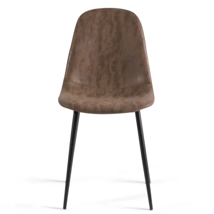 Chaises marron vintage