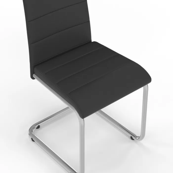 Chaises noires design pour salle à manger MIA
