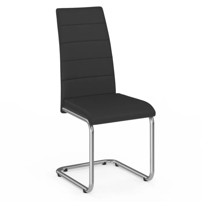 Chaises noires design pour salle à manger MIA