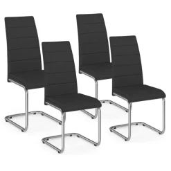 Chaises noires design pour salle à manger MIA