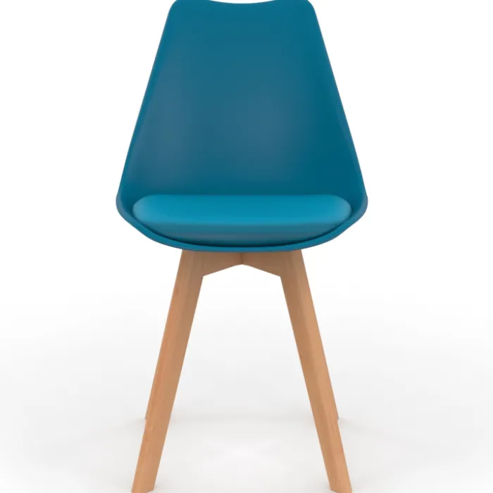Chaises scandinaves 4 couleurs : gris foncé, gris clair, blanc et bleu
