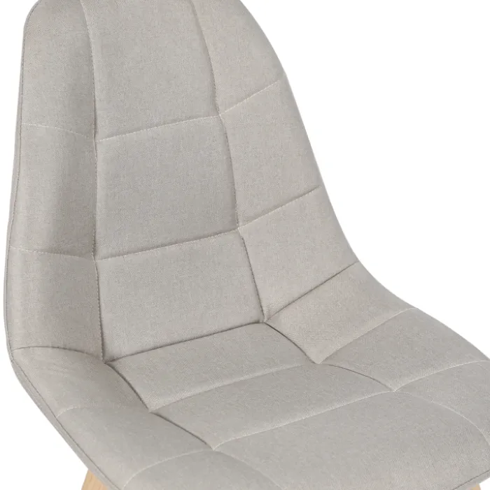 Chaises scandinaves beiges pieds en bois