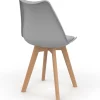 Chaises scandinaves mix color vert menthe, jaune, blanc et gris