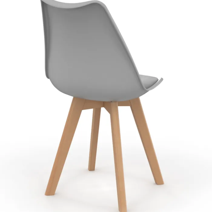 Chaises scandinaves mix color vert menthe, jaune, blanc et gris