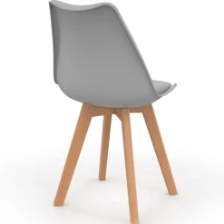 Chaises scandinaves mix color vertes, grises et blanches