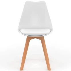 Chaises scandinaves mix color vertes, grises et blanches