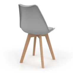 Chaises scandinaves mix color grises, blanches et noires