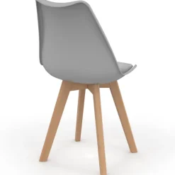 Chaises scandinaves patchworks noirs, gris et blancs