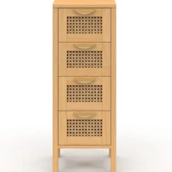 Chiffonnier cannage pour entrée et salle de bain