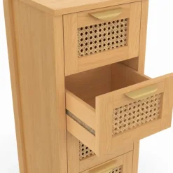 Chiffonnier cannage pour entrée et salle de bain