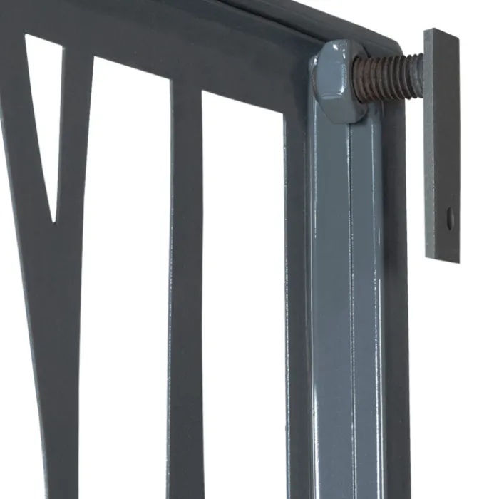 Claustra extérieur métal gris design