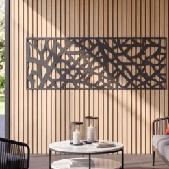 Claustra extérieur métal gris design