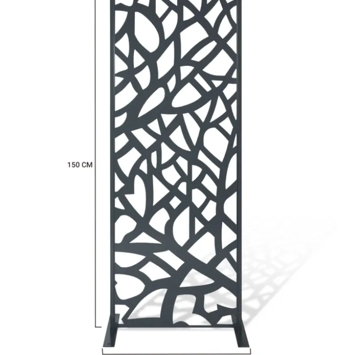 Claustra extérieur métal gris design