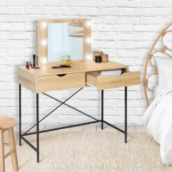 Coiffeuse industrielle avec éclairage
