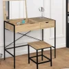 Coiffeuse industrielle avec miroir rabattable