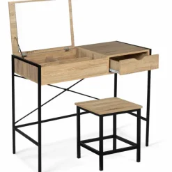 Coiffeuse industrielle avec miroir rabattable