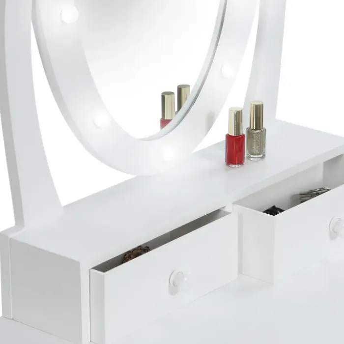 Coiffeuse miroir led