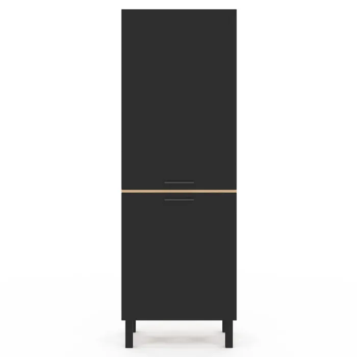 Colonne de cuisine hêtre et noir
