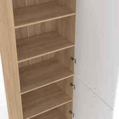 Colonne de cuisine hêtre et blanc