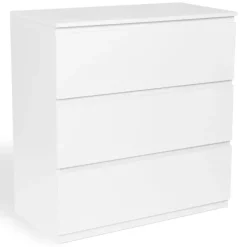 Commode 3 tiroirs blanche