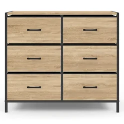 Commode 6 tiroirs en tissu industrielle