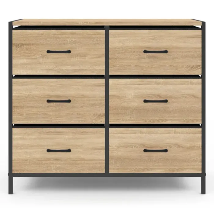 Commode 6 tiroirs en tissu industrielle
