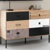 Commode industrielle 6 tiroirs dépareillés