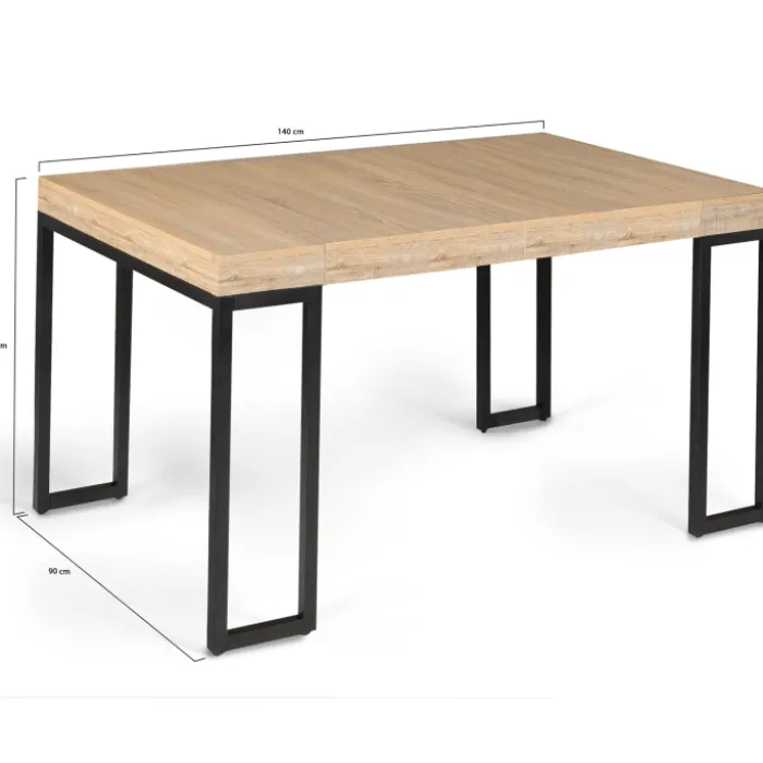 Console extensible industrielle 140 cm