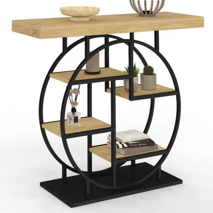 Console étagère design industriel