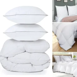 Couette 240x220 + 2 oreillers en plume d’oie