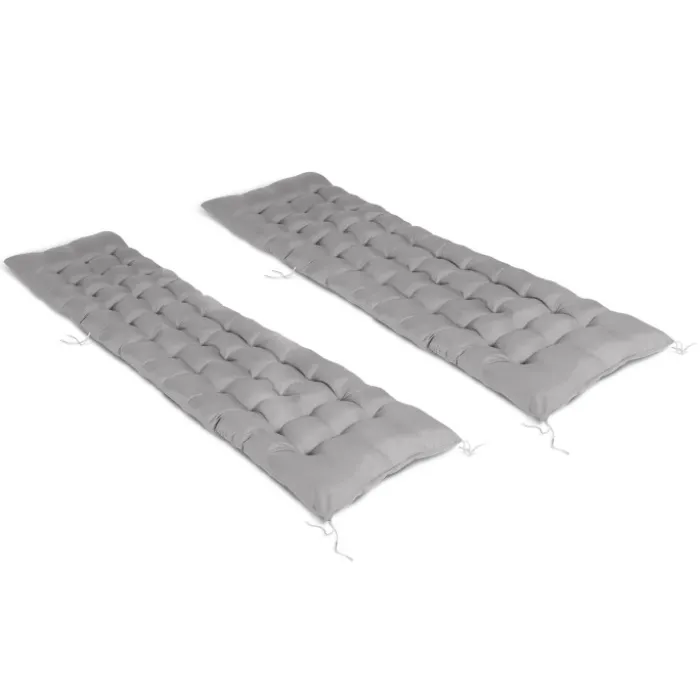 Coussin bain de soleil transat gris 180 cm