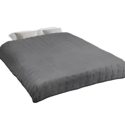 Couverture lestée 7kg 150x200 cm gris clair et gris foncé